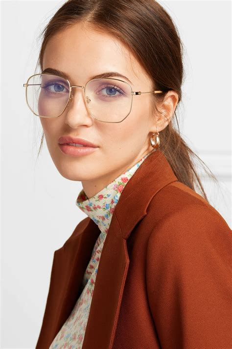 gucci gold frame eyeglasses